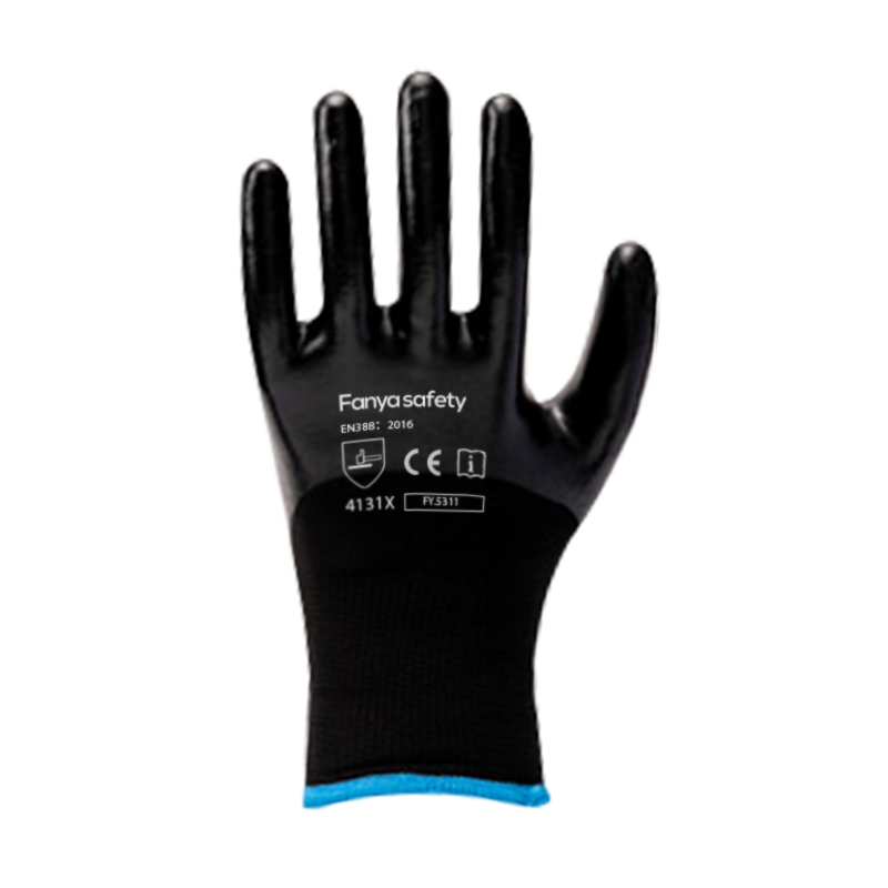 13G polyester schaal + 10 acryl geborsteld met 3/4 nitrilcoating 13G polyester schaal + 10 acryl geborsteld met 3/4 nitrilcoating