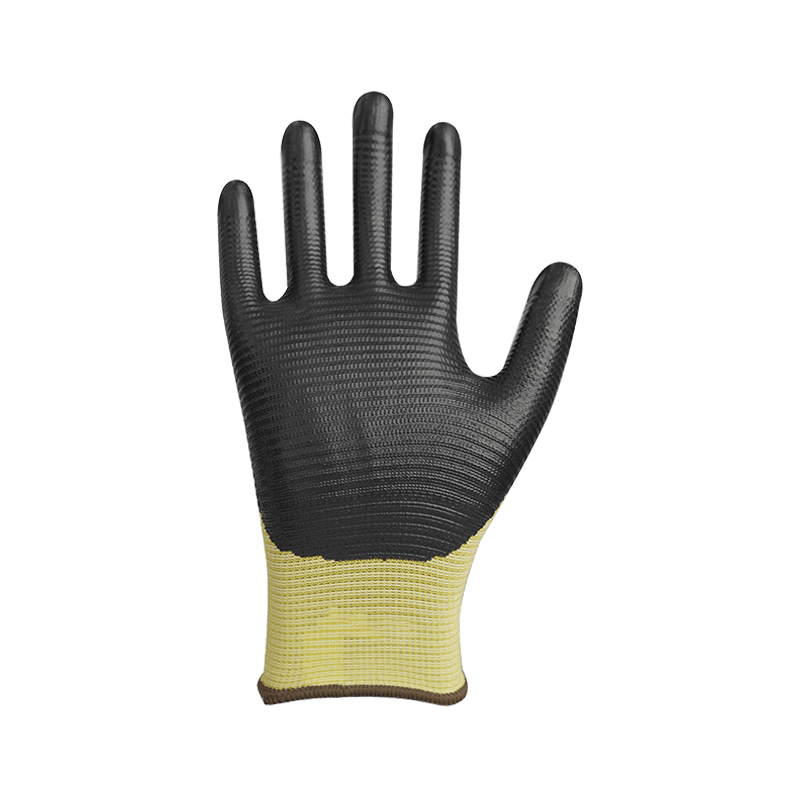 Geribbelde voering van 13G polyester met nitrilcoating