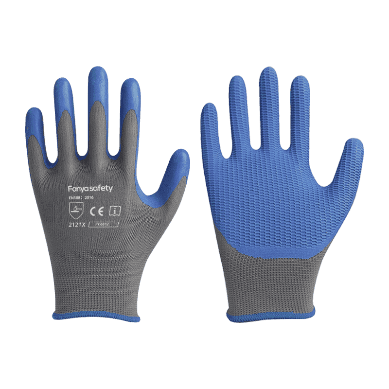 13G polyester met antislip schuimlatexcoating